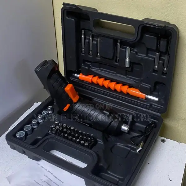 48Pcs Cordless Electric Screwdriver Kit Rechargeable Drill Power Tool