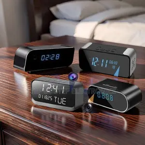 Digital Home Watcher WiFi Alarm Table Clock Hidden Spy Camera