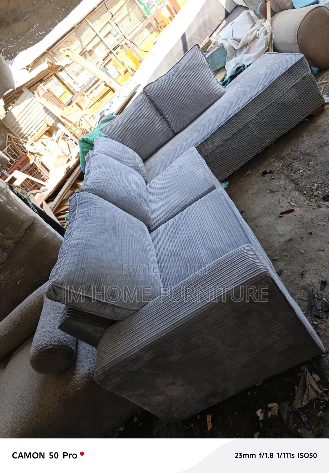 Modern Pilo Sofa With Spring Cushion Codro Material