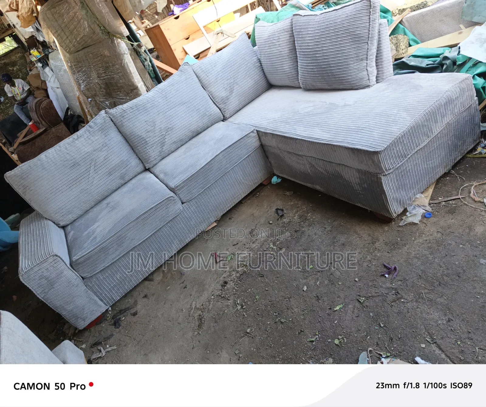 Modern Pilo Sofa With Spring Cushion Codro Material