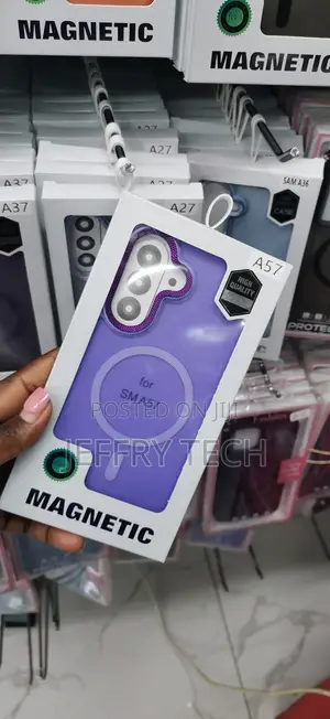 Purple Matte MagSafe Case for the Samsung Galaxy A57 With Built-In