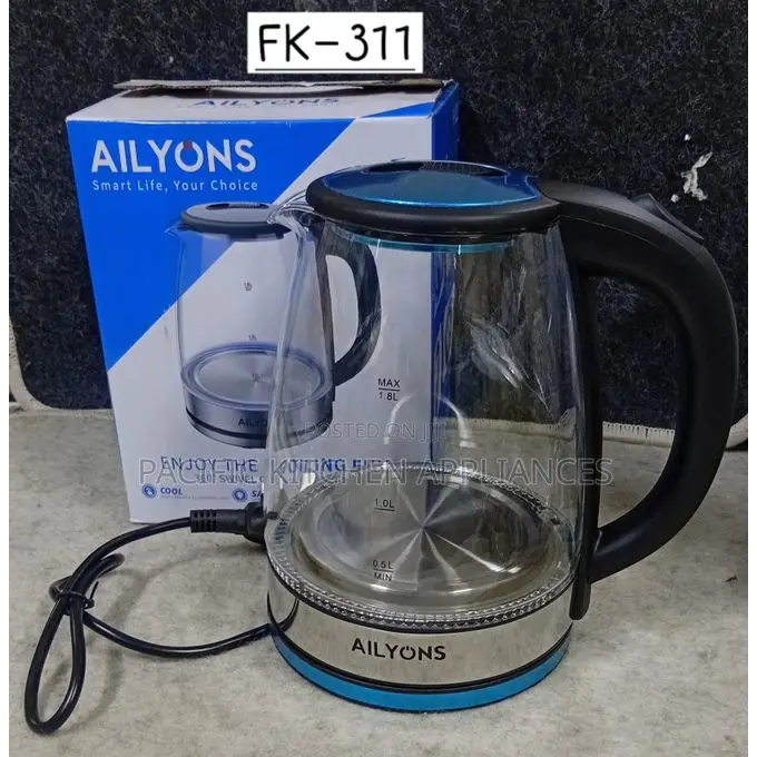 AILYONS FK-0311 Small Jug Water Electric Kettle Glass 2.0L -