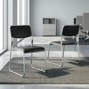 Stackable Leather Visitors Chair
