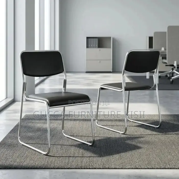 Stackable Leather Visitors Chair