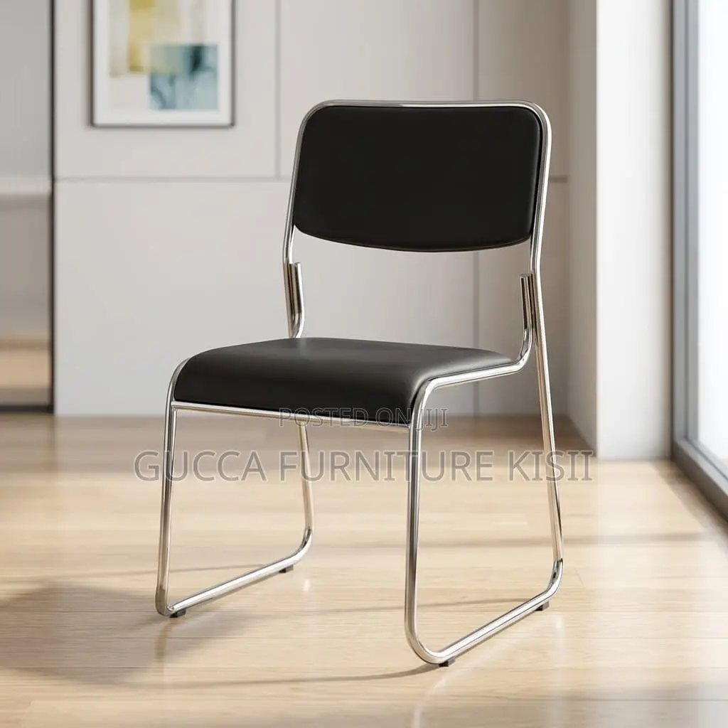 Stackable Leather Visitors Chair