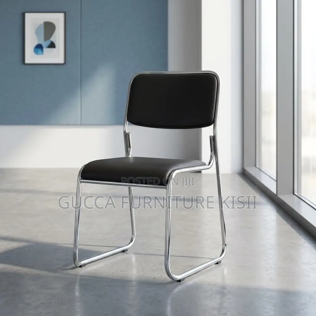 Stackable Leather Visitors Chair