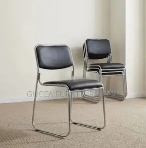 Stackable Leather Visitors Chair
