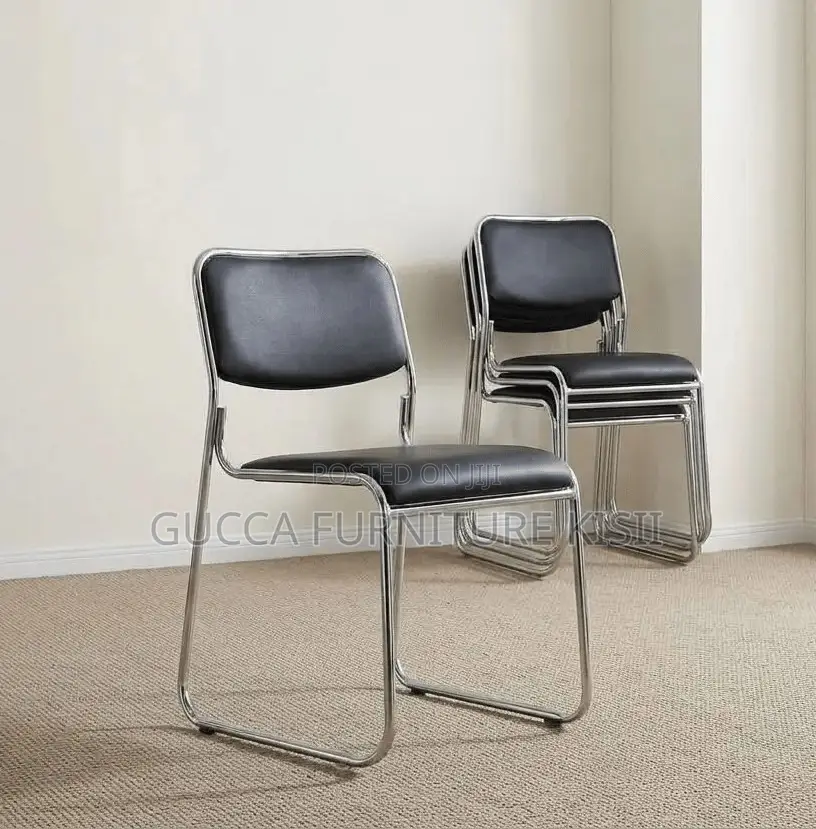 Stackable Leather Visitors Chair