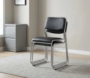 Stackable Leather Visitors Chair