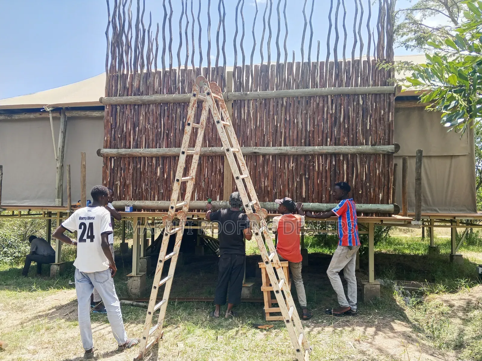 Outdoor Sisal Poles Shower