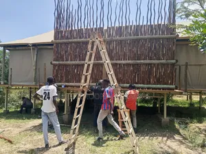Outdoor Sisal Poles Shower