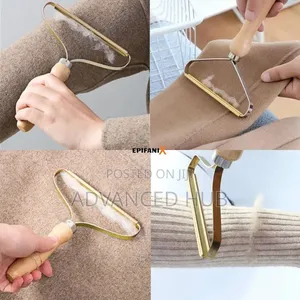 Wooden Handle Fabric and Clothes Lint Remover