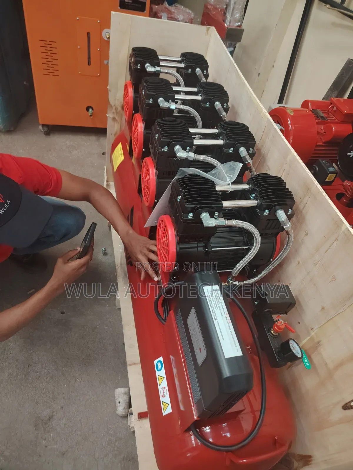 High Thermal Efficiency Heavy 200l Silent Compressor Machine Sunshine