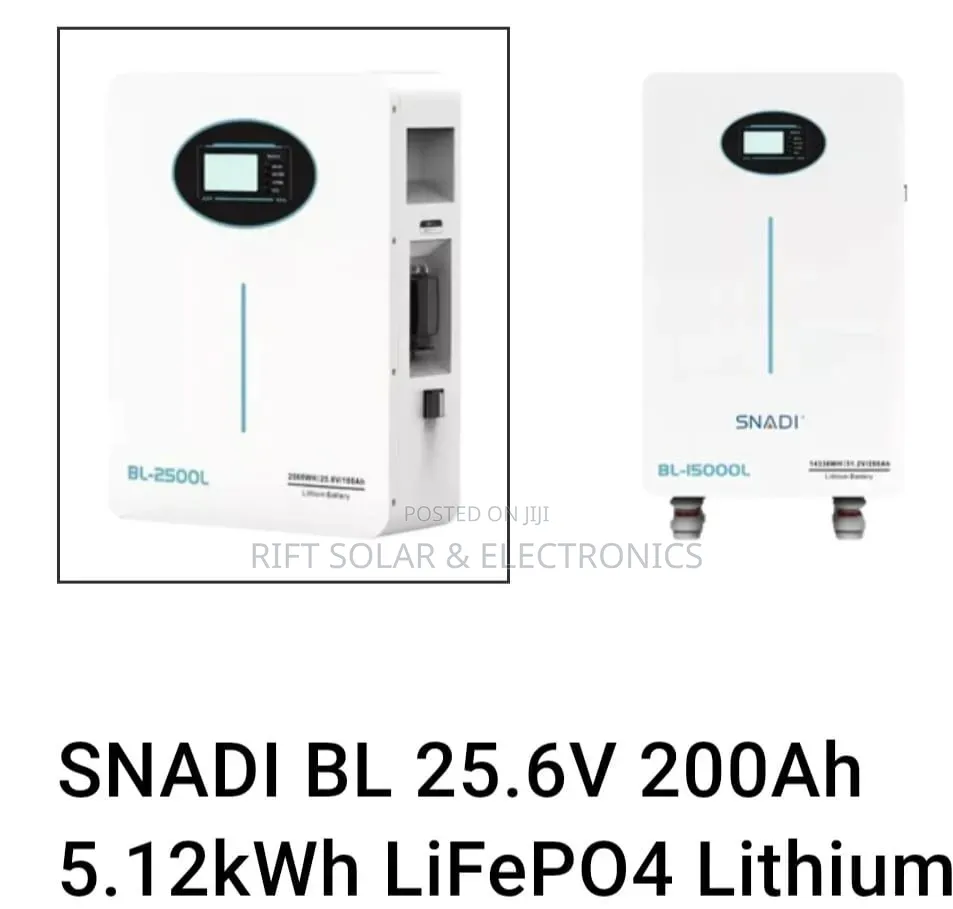 Snadi 25.6v - 200Ah - 5.12kwh Lifepo4 Lithium Battery 6000 Cycle
