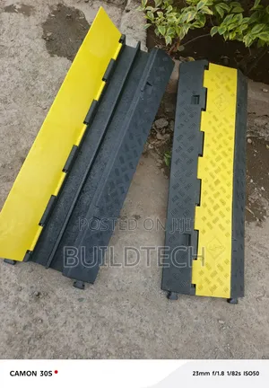 2 Channel Rubber Cable Protector for Cables & Hoses