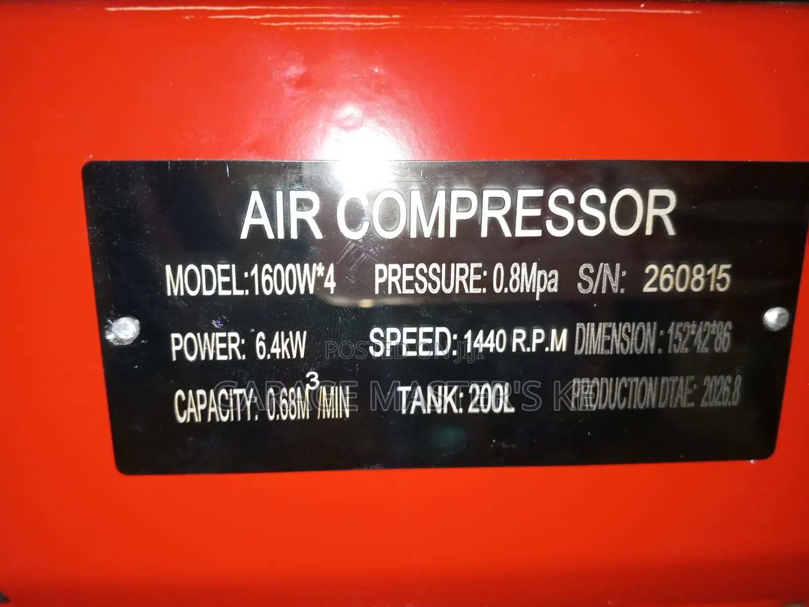 200 Liters New Model 4 Stroke Cycle Super Compressor