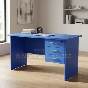 1.4M Blue Clerical Office Desk