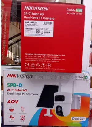 Ultra Clear Hikvision 8MP Solar Powered 4G CCTV Camera