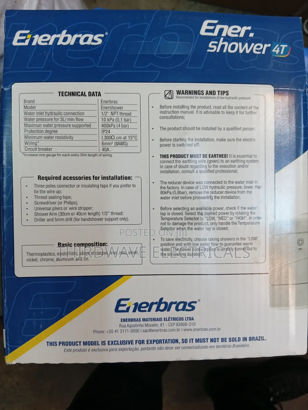 Enerbras-Shower Head