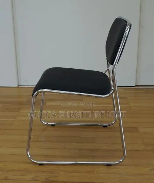 Aesthetical Low Back Chrome Office Chair