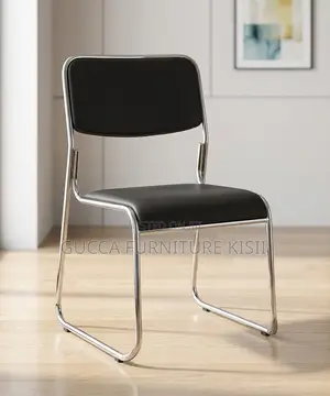 Aesthetical Low Back Chrome Office Chair