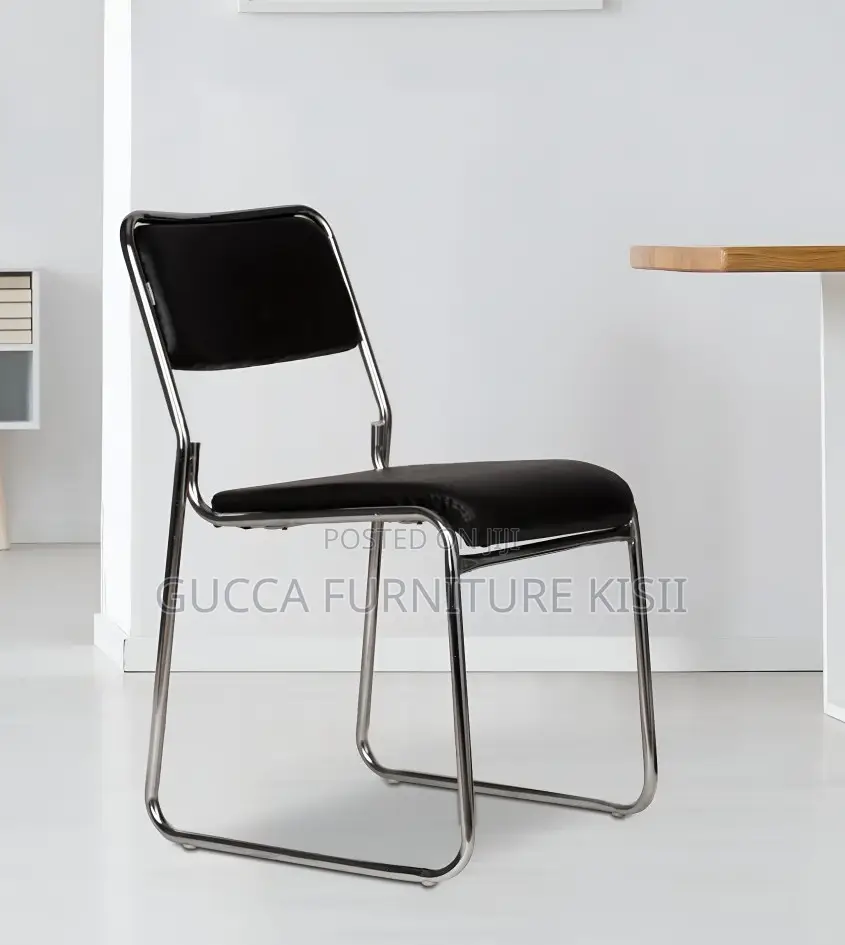 Aesthetical Low Back Chrome Office Chair