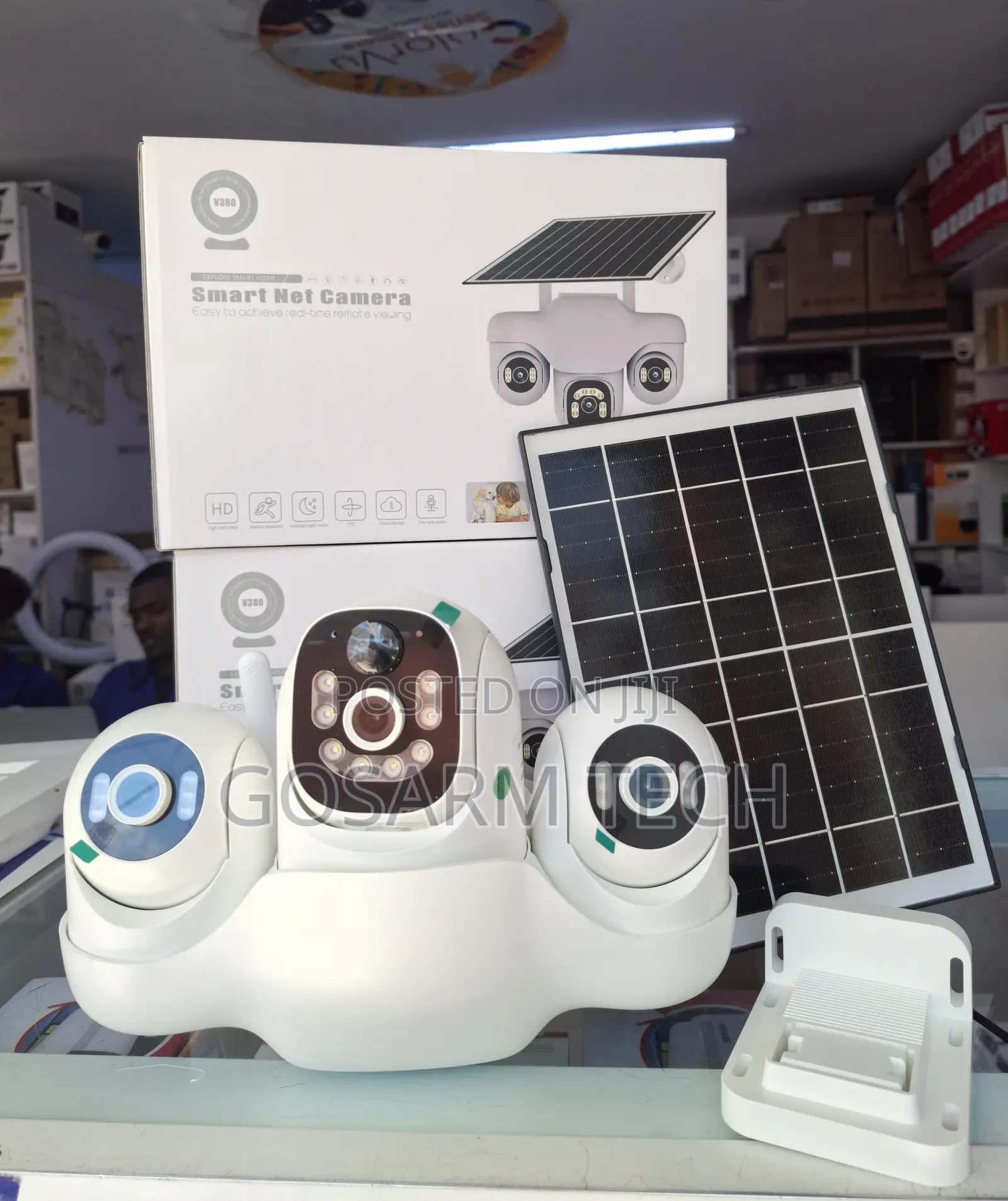 VTS31 Solar Security Camera Triple Lens WiFi Surveillance System