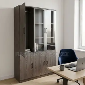 3-Door Wooden Office Cabinet