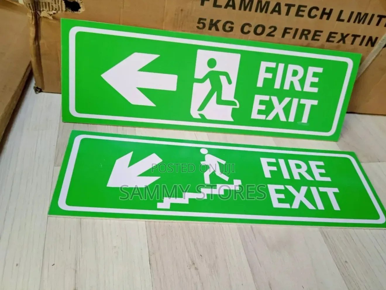 Fire Exit Safety Direction Board