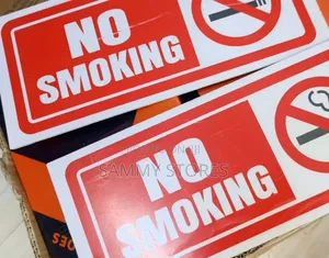 Smoke-Free Zone Warning Sign