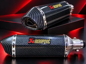  High- Carbon Fiber Motorcycle Muffler With DB Killer.