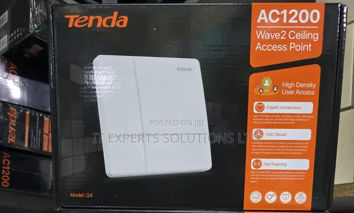 AC1200 Wave2 Ceiling Access Point Tenda I24