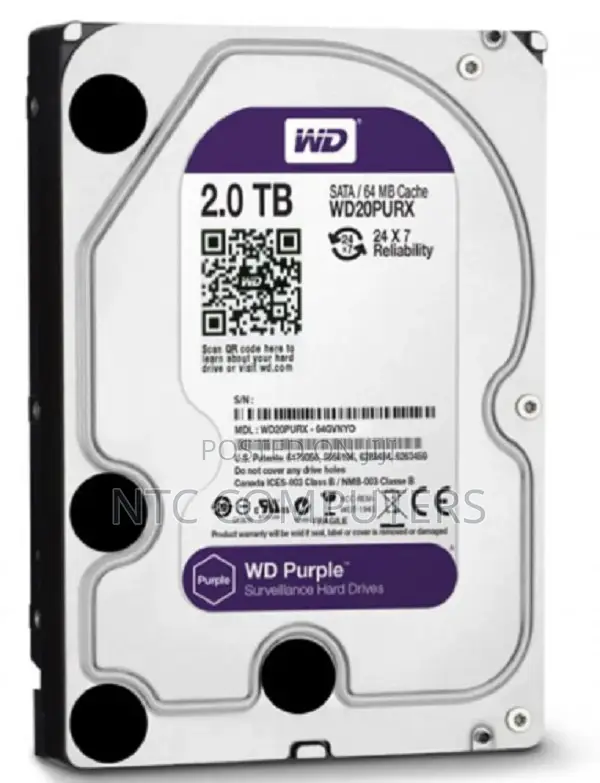 2tb Wd Purple Surveillance HDD