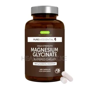 Magnesium Glycinate 380mg – High Strength Buffered Vegan, 180 Caps
