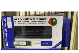 NVMe 2 IN 1 SSD Enclosure M.2 to USB 3.1/3.0 10Gbps Up to 6X Faster
