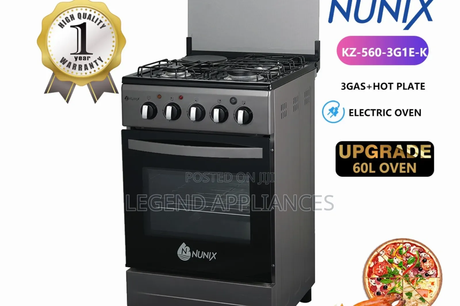 50 by 55 Nunix Standing Cooker