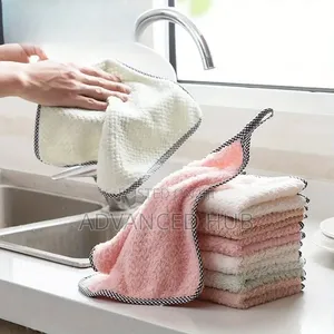 5pcs Coral Velvet Dish Cloth Towels