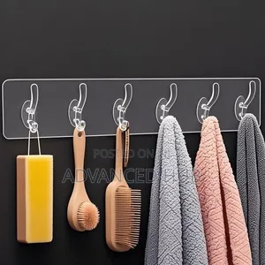 6in1 Wall Mounted Adhesive Hook