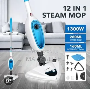 12in1 Steam Mop Cleaning Machine (1300W Heater,