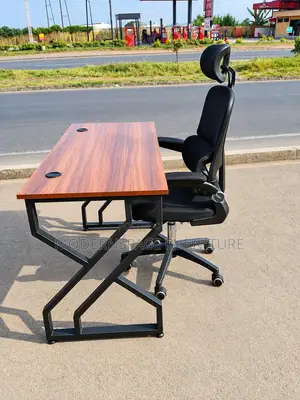 Stylish Study Desk and Ergonomic Office Chair