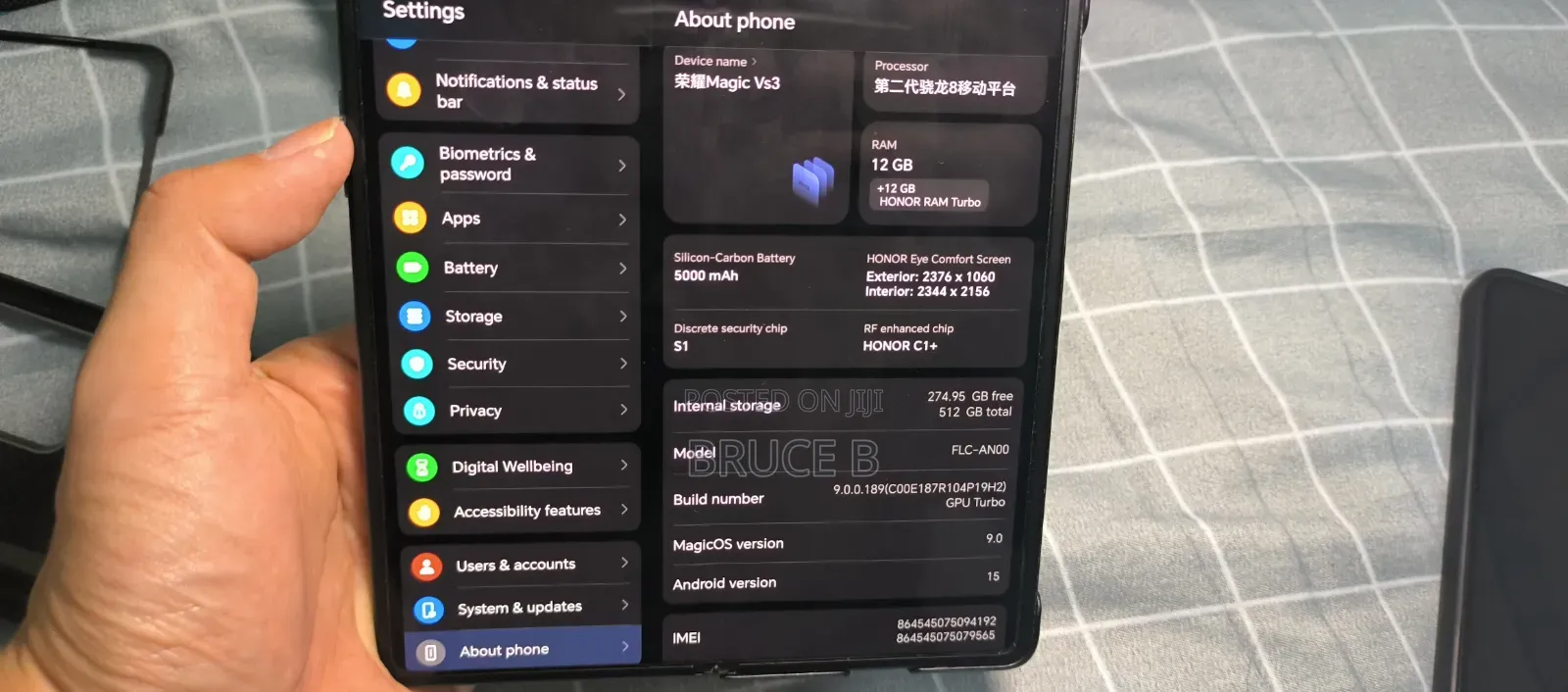 Honor Magic Vs 512 GB Black