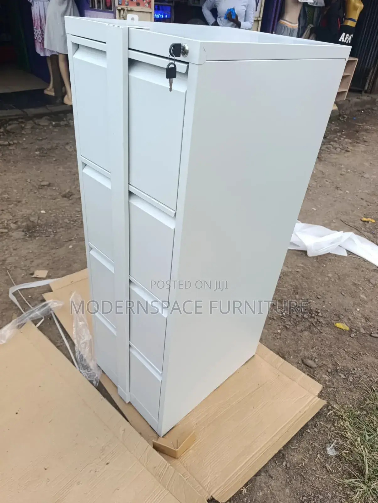 Office Cabinet -4Drawer With Rod