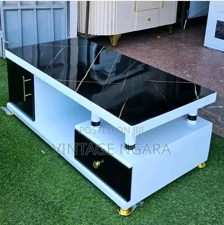 Mordern Black Top Coffee Table