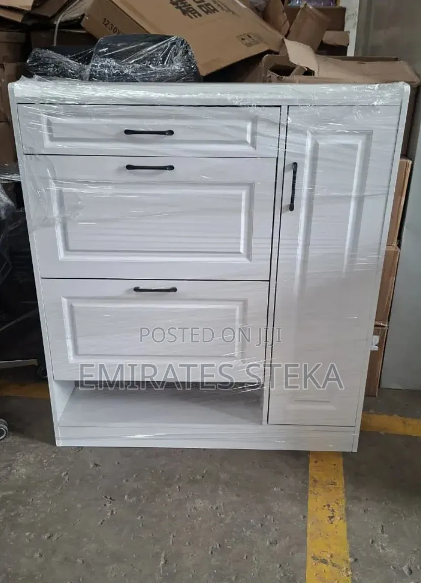 Modern Bucket Flip Shoe Rack Cabinet Space Saving Multi-Layer Storage