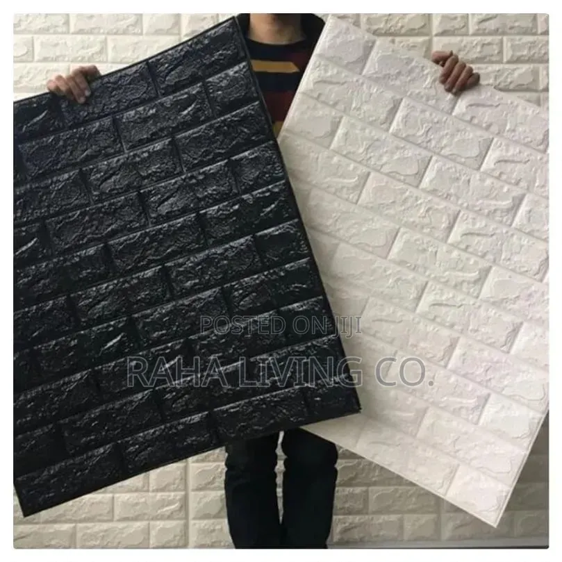 3D Brick Texture Foam Tiles | 50x55cm | Peel-and-Stick