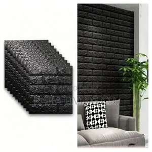 3D Brick Texture Foam Tiles | 50x55cm | Peel-and-Stick