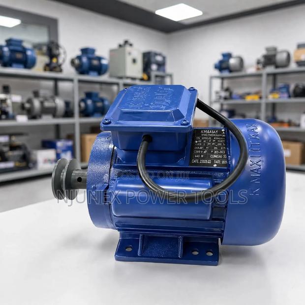 KMAX Italy 2HP Single-Phase High-Speed Electric Motor - main view