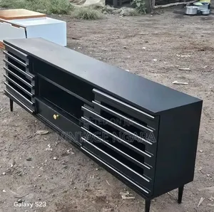 Luxury Slatted Wooden TV Stands
