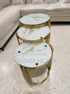 3 Piece Round Nesting Stool Tsble
