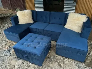 Royal Blue 6seater Chestered Couch